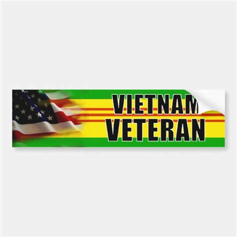 Vietnam Veteran Bumper Sticker Zazzle