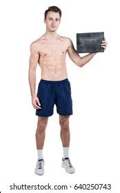 Naked Guy Holding Blank Sign Images Stock Photos Vectors