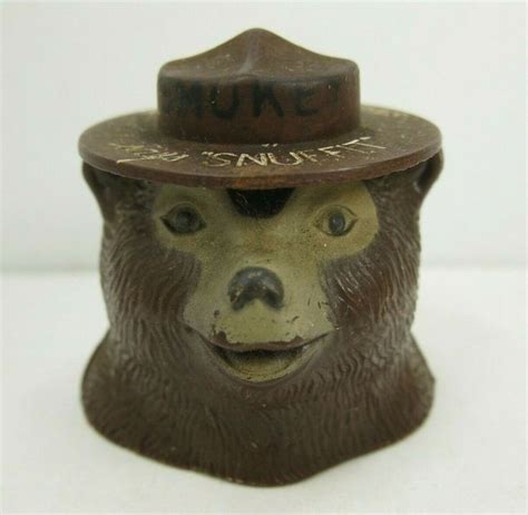 Vintage Smokey The Bear Snuffit Magnetic Cigarette Snuffer Ashtray