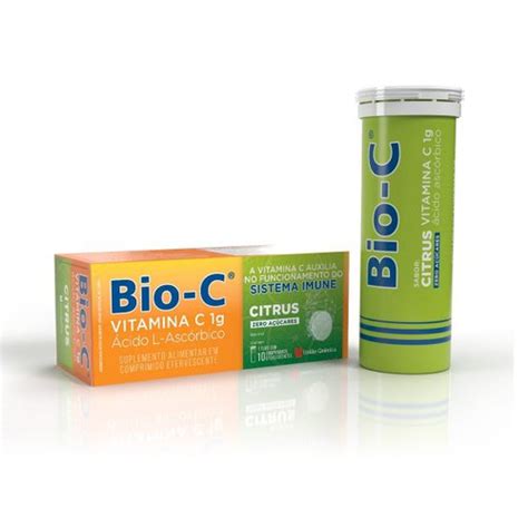 Bio C Vitamina C Comprimidos Efervescentes Citrus Drogaria