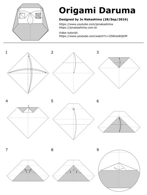 Origami Daruma Jo Nakashima