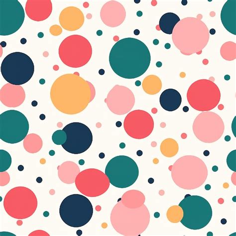 Premium AI Image | pattern of pastel polka dots