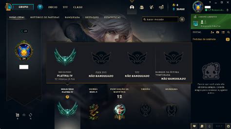 CONTA PLATINA 4 SMURF 67 WINRATE League Of Legends Contas GGMAX