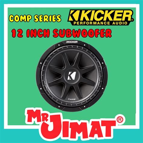 Kicker Comp 300w 12 Inch Subwoofer Svc 4 Ohm 43c124 Shopee Malaysia