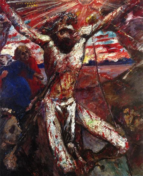 Red Christ Painting Lovis Corinth Oil Paintings