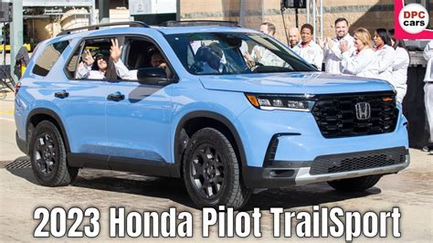 2023 Honda Pilot TrailSport In Diffused Sky Blue Looks Sporty YouTube