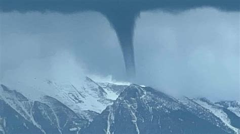 Thats Not A Humongous Tornado On A Mountain Top In Montana Its A