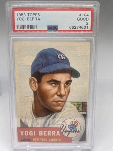 Yogi Berra Topps Psa Ebay