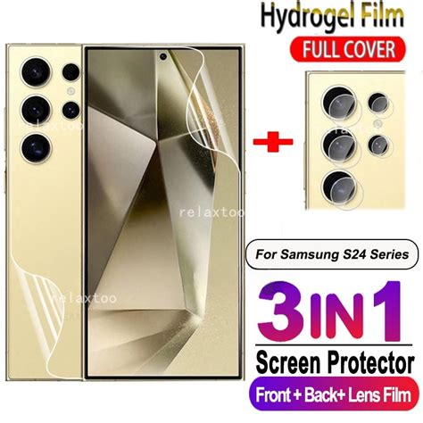 Phim Hydrogel 3 Trong 1 Dán Bảo Vệ Ống Kính Máy Ảnh Sau Cho Samsung