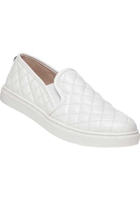 Lyst Steve Madden Ecentrcq Slip On Sneaker White In White