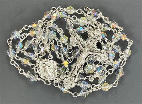 Sparkling Austrian Crystal Rosary 346 99 CAD OLOG Rosaries