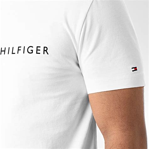 Tommy Hilfiger Tee Shirt Logo 1434 Blanc LaBoutiqueOfficielle