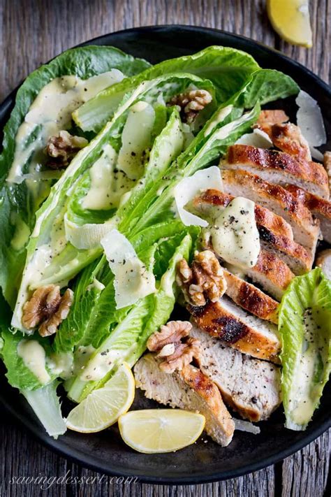 Grilled Chicken Caesar Salad Saving Room For Dessert