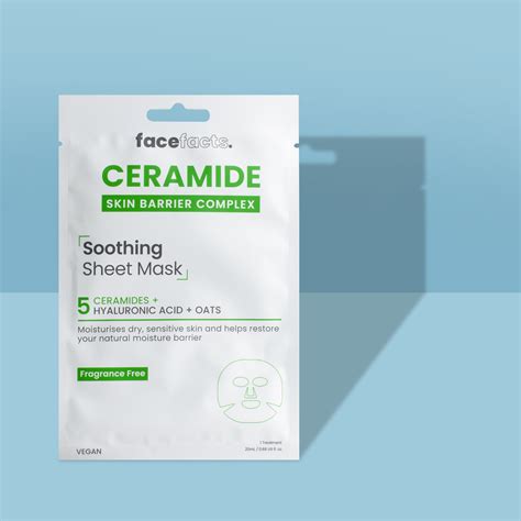 Ceramide Soothing Sheet Mask | Ideal for Dry & Sensitive Skin – FaceFacts