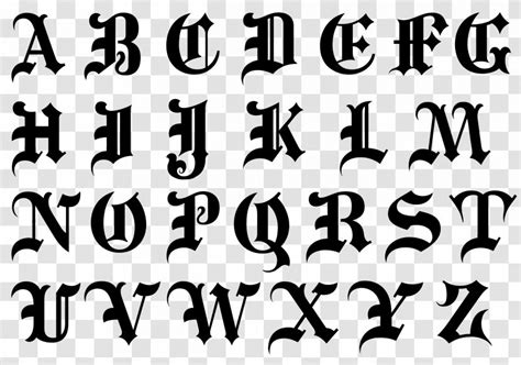 Alphabet Blackletter Script Typeface Cursive Font - Symbol Transparent PNG