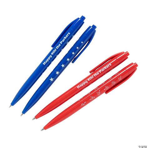 Personalized Patriotic Retractable Pens – 48 Pc. | Oriental Trading