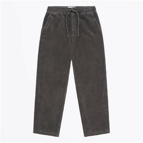 Wax London Kurt Penn Cord Trousers Charcoal Mr And Mrs Stitch