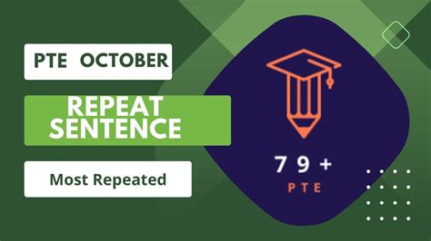 PTE Repeat Sentence October Most Repeated Questions PTE Speaking