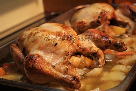 Poulet rôti au four Héritage Culinaire