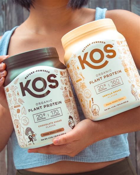 Kos Organic Plant Based Protein Protein Powder Recipes Shakes