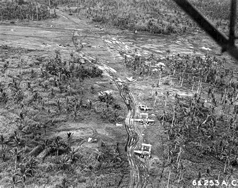 Pacific Wrecks Aerial View From Liaison Plane Of Buri Airfield On The