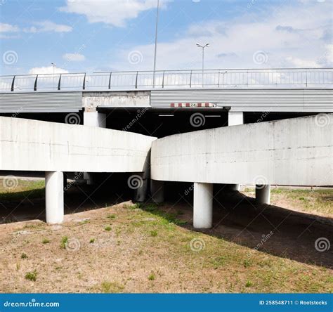 The Ramp Of The Grade Separated Road Junction Stock Image Image Of