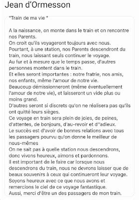 Lupta Dezbrac Te Trec Tor Jean D Ormesson Le Train De Ma Vie Educa