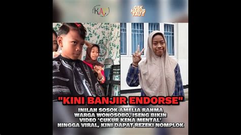 Kini Banjir Endorse Inilah Sosok Amelia Rahma Warga Wonosobo Iseng