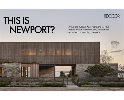 Elle Decor Features Newport Modern Home Designed By Stern McCafferty