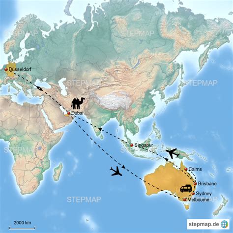 Stepmap Bersicht Reise Landkarte F R Welt