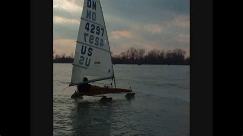 Iceboating On Lake St Clair YouTube