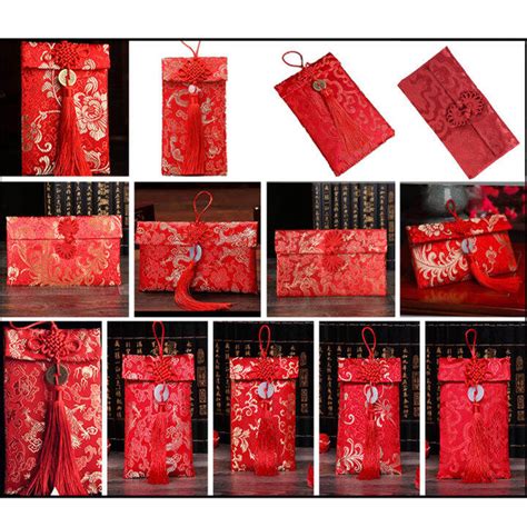 Chinese Ampao Money Envelope Hongbao Red Envelope Cloth Wedding