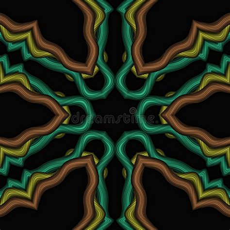 3d Colorful Hexagonal Pattern Stock Illustration Illustration Of