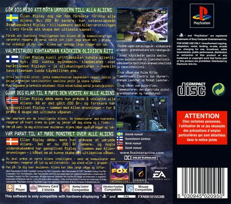 Alien Resurrection Cover Or Packaging Material MobyGames