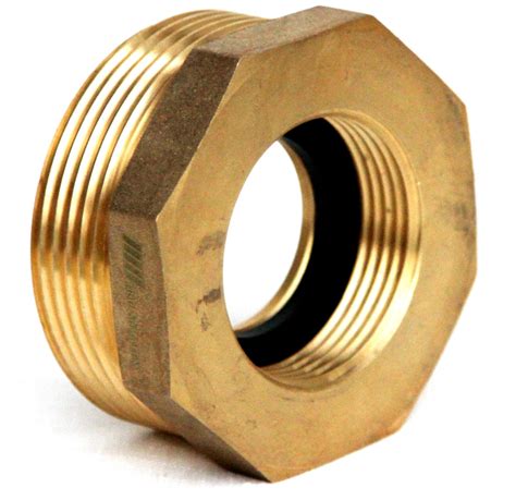 Nni Fire Hydrant Brass Hex Adapter Nst Nh Male X Nst Nh