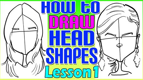 How To Draw Quick Caricature Head Shapes Lesson 1 - YouTube