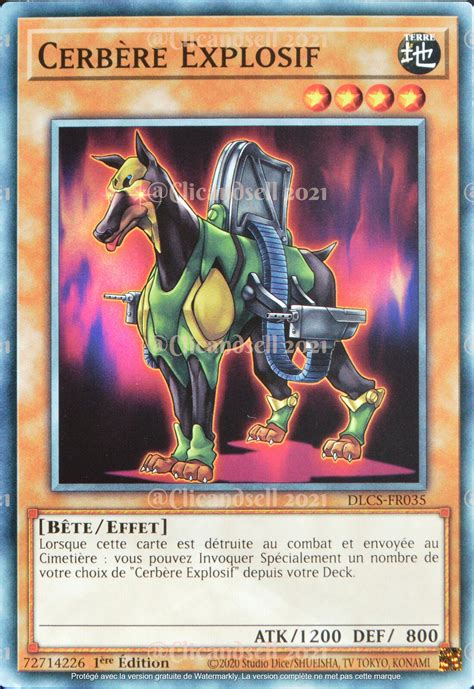 Carte Yu Gi Oh Dlcs Fr Cerb Re Explosif Commune Neuf Fr Ebay