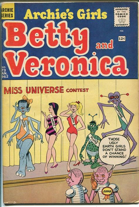 Archies Girls Betty And Veronica 73 1962 Good Girl Art Sci Fi Cover