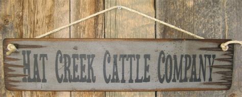 Hat Creek Cattle Company Lonesome Dove Western Antiqued