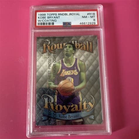 1998 Topps Kobe Bryant Roundball Royalty With Coating PSA 8 Lakers