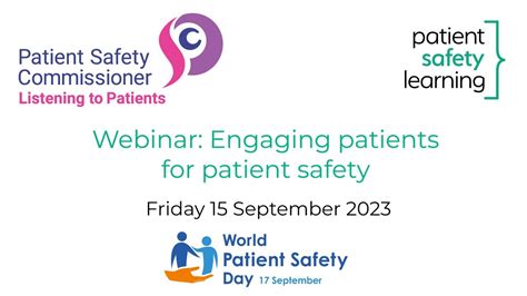 World Patient Safety Day Webinar Engaging Patient For Patient Safety Youtube