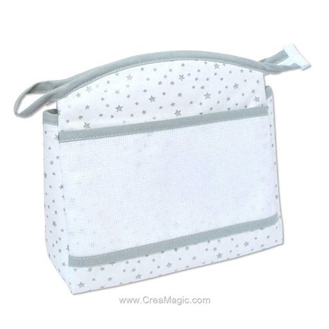 Trousse de toilette pour bébé CSM etoiles à broder