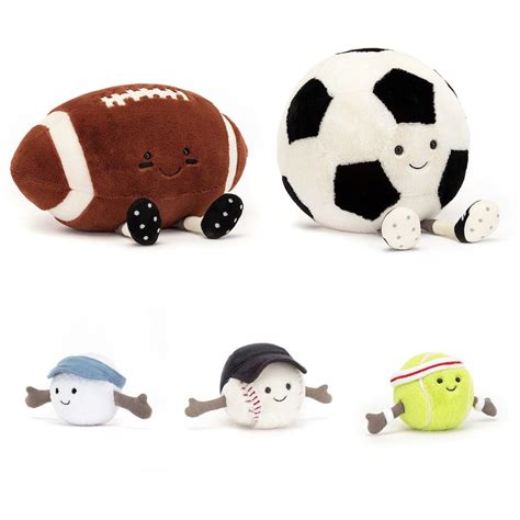 New Authentic Jellycat Amuseable Sport Balls American Football Soccer