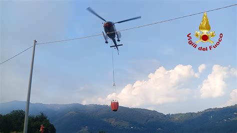 S Stefano D Aveto Vasto Incendio Boschivo Intervento Vvf