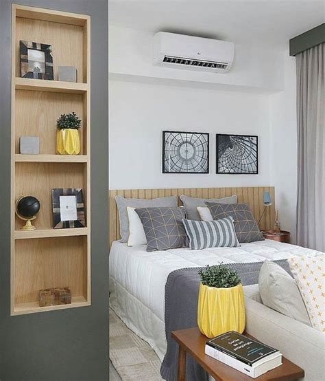 Quarto Com Nicho Na Parede - USANDO NICHOS NA PAREDE: DECORAÇÃO COM OS MODELOS EMBUTIDOS E SEMI ...