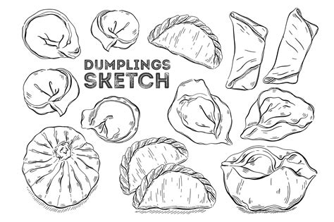 Sketch Kitchen Linear Food Illustration Journal How To Draw Hands