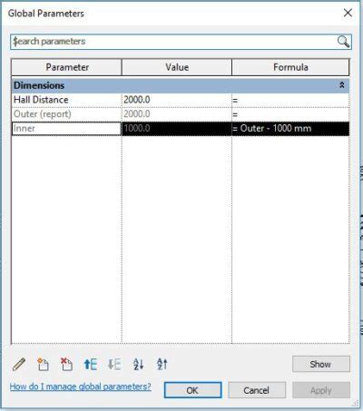 Global Parameters In Revit