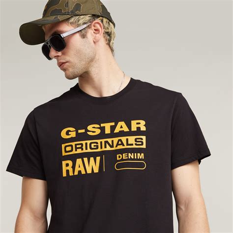 Raw Graphic Slim T Shirt Black G Star Raw®