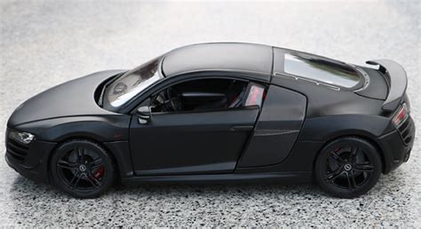 Audi R8 Gt Matte Black Collectible Replica Livecarmodel