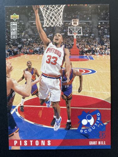 Upper Deck Cc Scouting Report Grant Hill Detroit Pistons Ebay